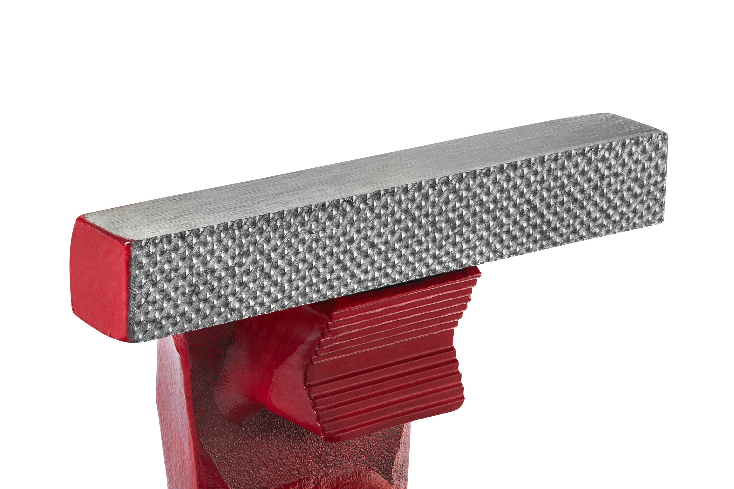 Superior gehärtete Backen Detail (rot) - SISTAS Schraubstock